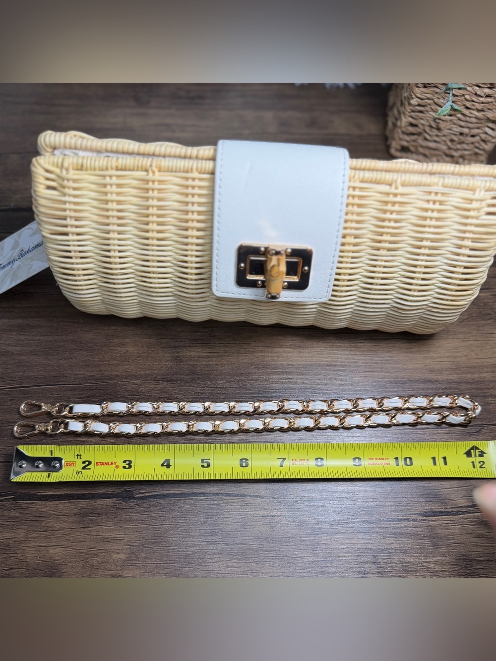 NWT - Tommy Bahama Summer Woven Crossbody Bag - Picture 7 of 7